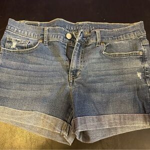 Aeropostale Rolled Hem Blue Jean Shorts